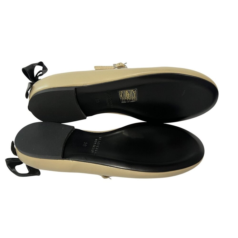 GIA BORGHINI 10mm Grete Leather Ballerinas in Cream - Picture 7 of 7